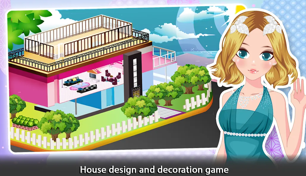 Girl Doll House - Room Design  [МОД Меню] Screenshot 1