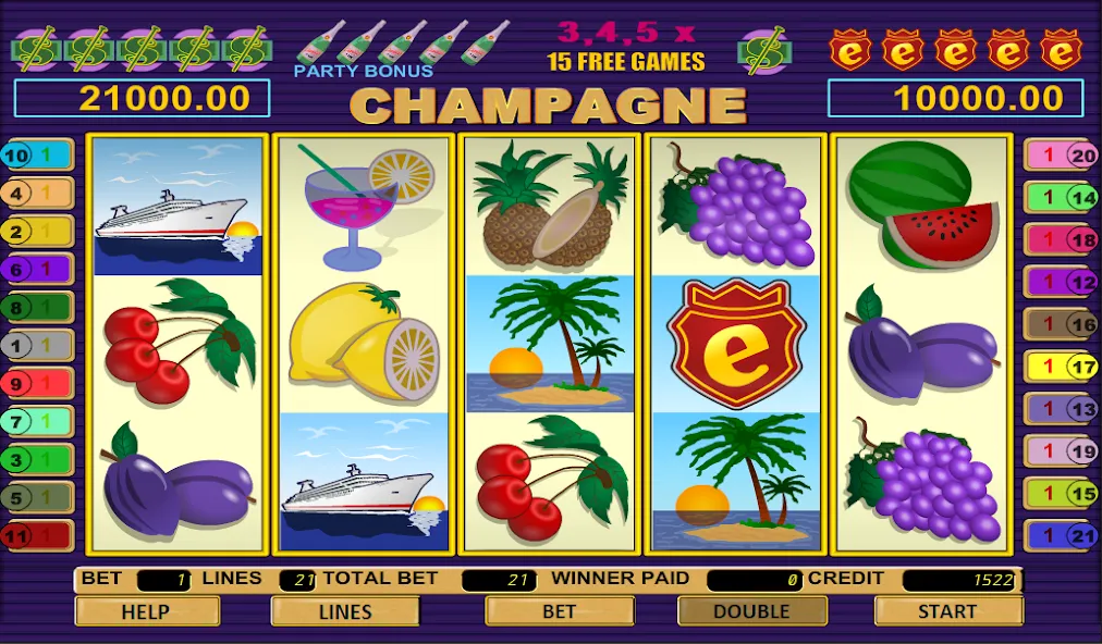 Champagne Slot (Шампанское Слот)  [МОД Много монет] Screenshot 1