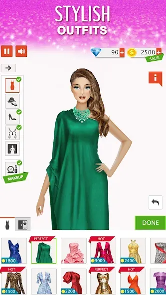 Fashion Stylist: Dress Up Game  [МОД Mega Pack] Screenshot 2