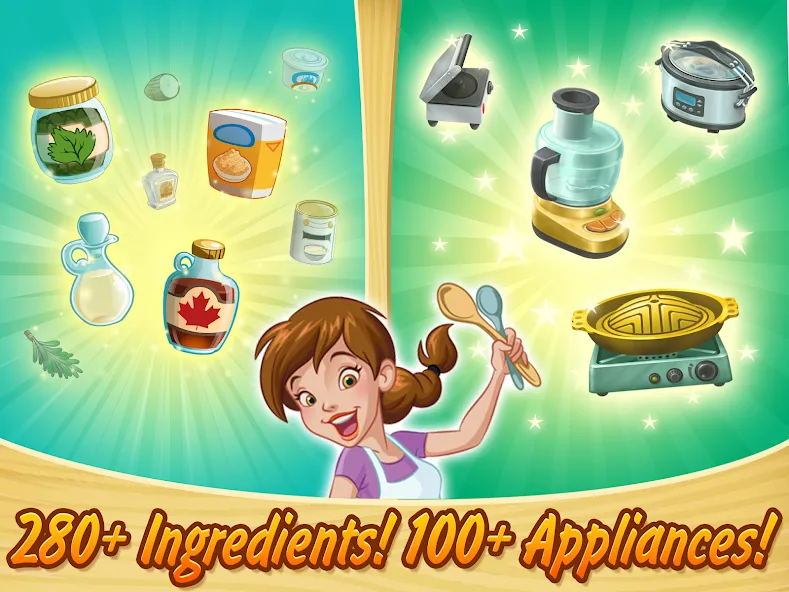 Kitchen Scramble: Cooking Game (Китчен Скрэмбл)  [МОД Unlocked] Screenshot 3