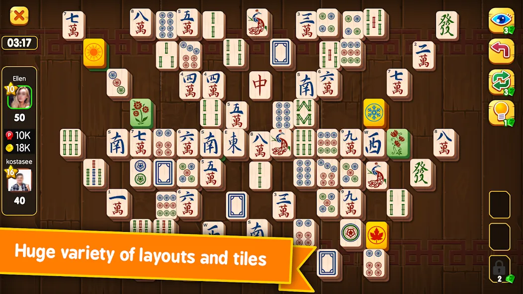 Mahjong Duels (Маджонг Дуэли)  [МОД Много денег] Screenshot 1