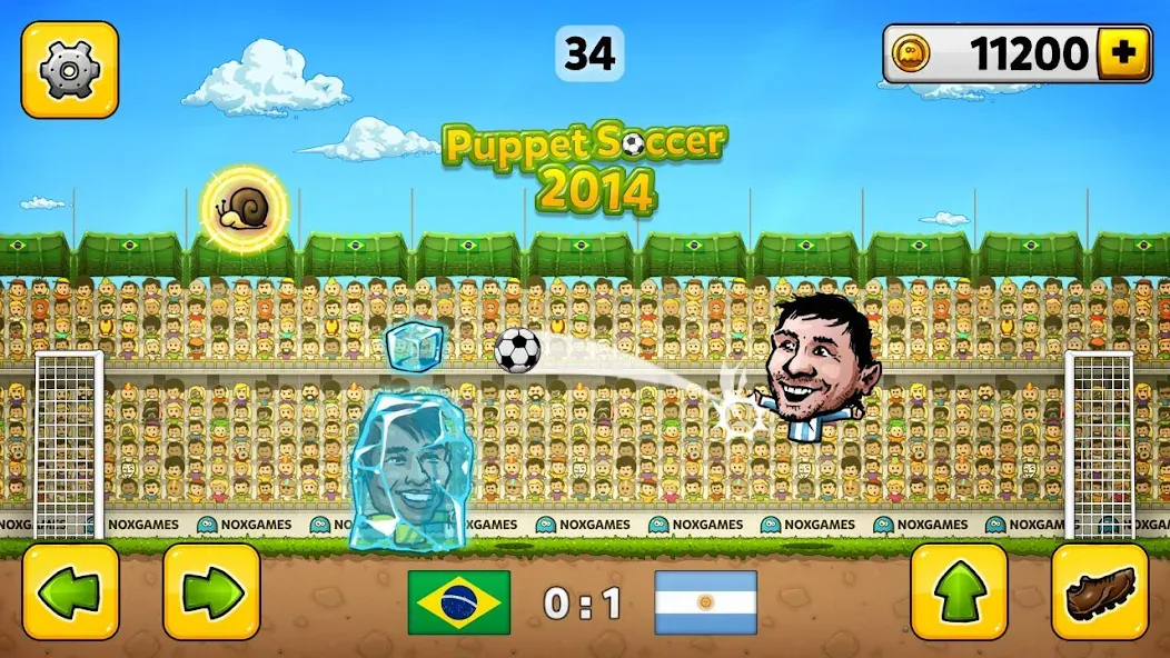 Puppet Soccer - Football  [МОД Unlimited Money] Screenshot 1