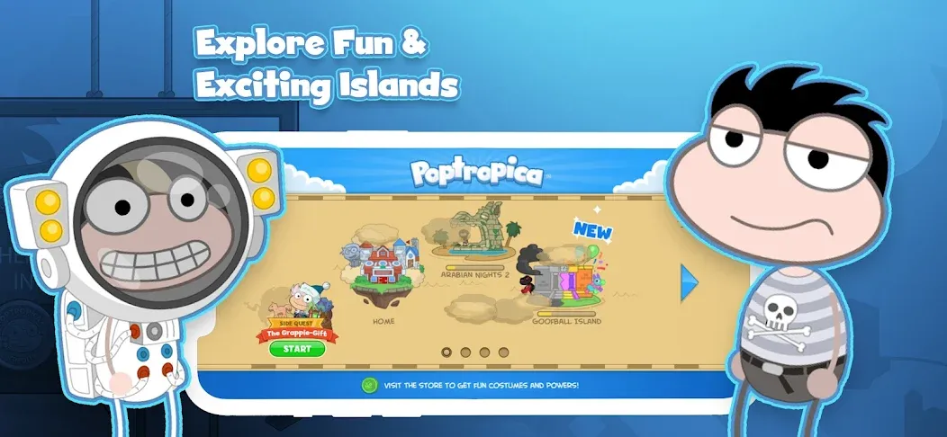 Poptropica: Fun Kids Adventure (Поптропика)  [МОД Бесконечные монеты] Screenshot 1