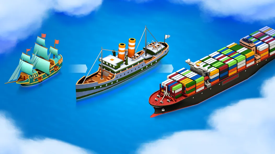 Sea Port: Cargo Boat Tycoon (Си Порт)  [МОД Unlocked] Screenshot 2