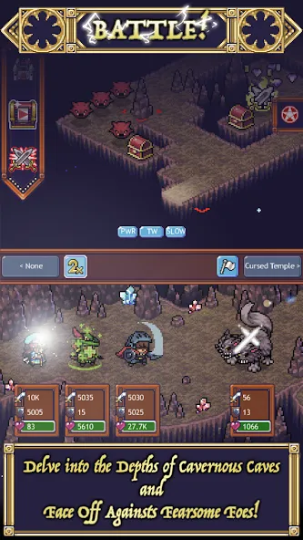 Cave Heroes:Idle Dungeon RPG (Кейв Хероес)  [МОД Бесконечные монеты] Screenshot 1