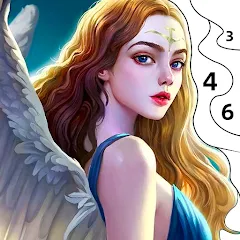 Взломанная Angel & Devil Paint by Number  [МОД Бесконечные деньги] - стабильная версия apk на Андроид