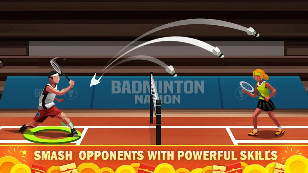 Badminton League  [МОД Много монет] Screenshot 2