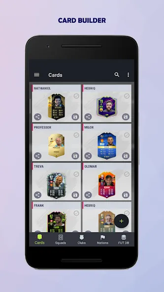 UT Card Builder 24 (ФУТ Кард Билдер 23)  [МОД Меню] Screenshot 2