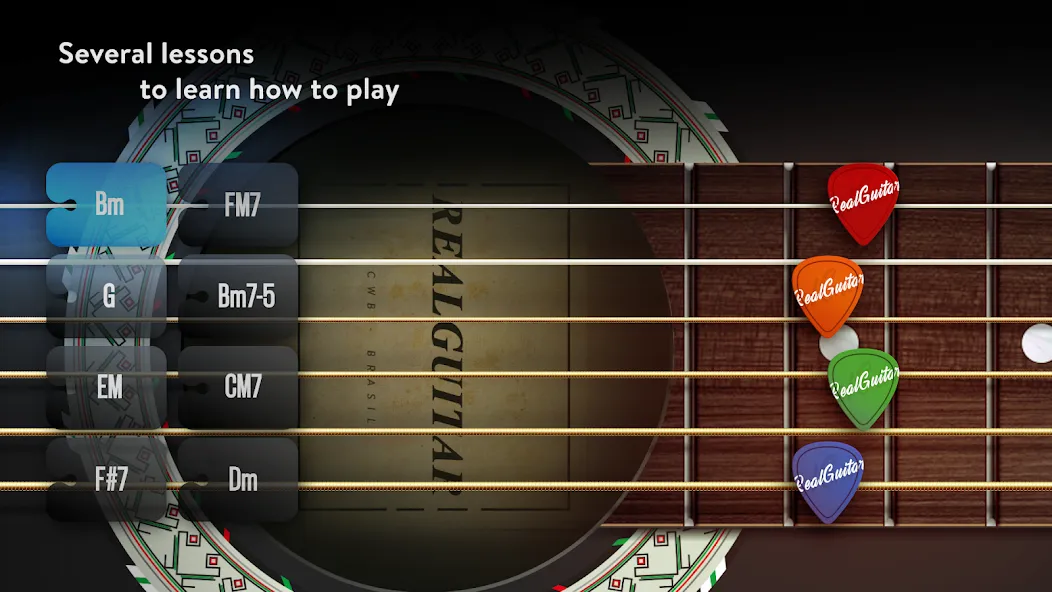 Real Guitar: lessons & chords (Реал Гитар)  [МОД Menu] Screenshot 2