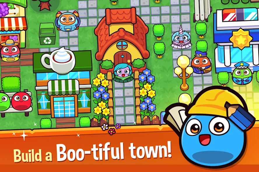 My Boo Town: City Builder Game (Май Бу Таун)  [МОД Unlocked] Screenshot 2