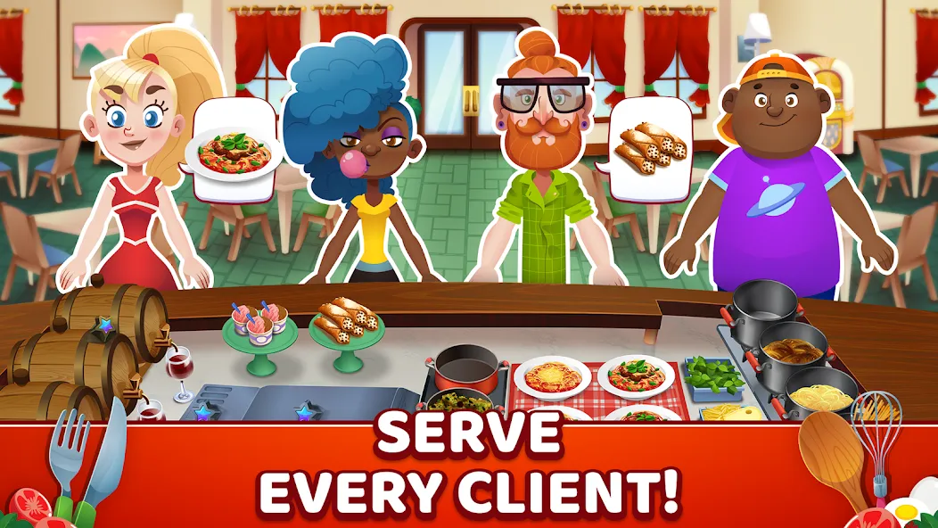 My Pasta Shop: Cooking Game (Мой Паста Шоп)  [МОД Меню] Screenshot 2