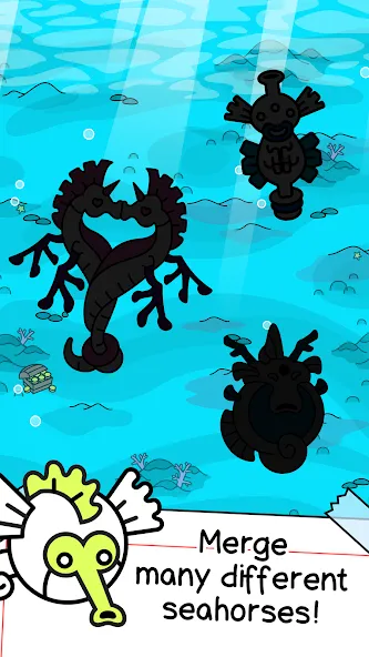 Seahorse Evolution: Sea Mutant (Сиходеволюция)  [МОД Много монет] Screenshot 3