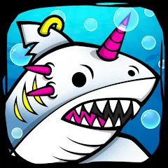 Скачать взлом Shark Evolution: Idle Game (Шарк Эволюшн)  [МОД Бесконечные монеты] - стабильная версия apk на Андроид