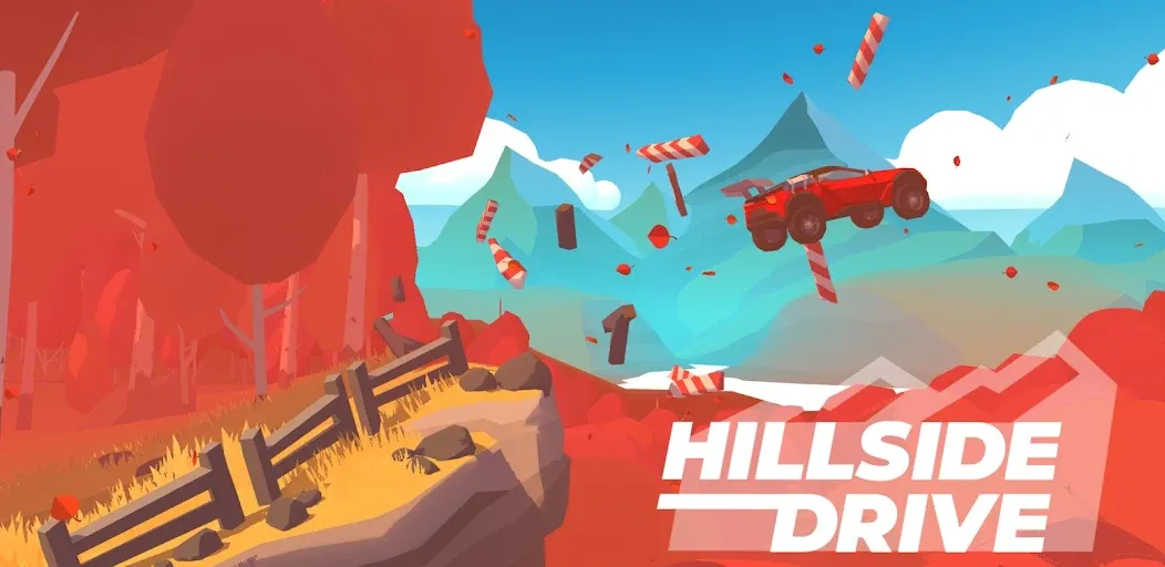 Hillside Drive: car racing (Хиллсайд Драйв Рейсинг)  [МОД Menu] Screenshot 1