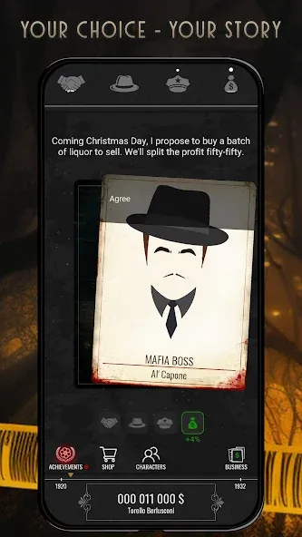 Mafia History (Зэ Хистори оф зэ Мафиа)  [МОД Бесконечные деньги] Screenshot 1