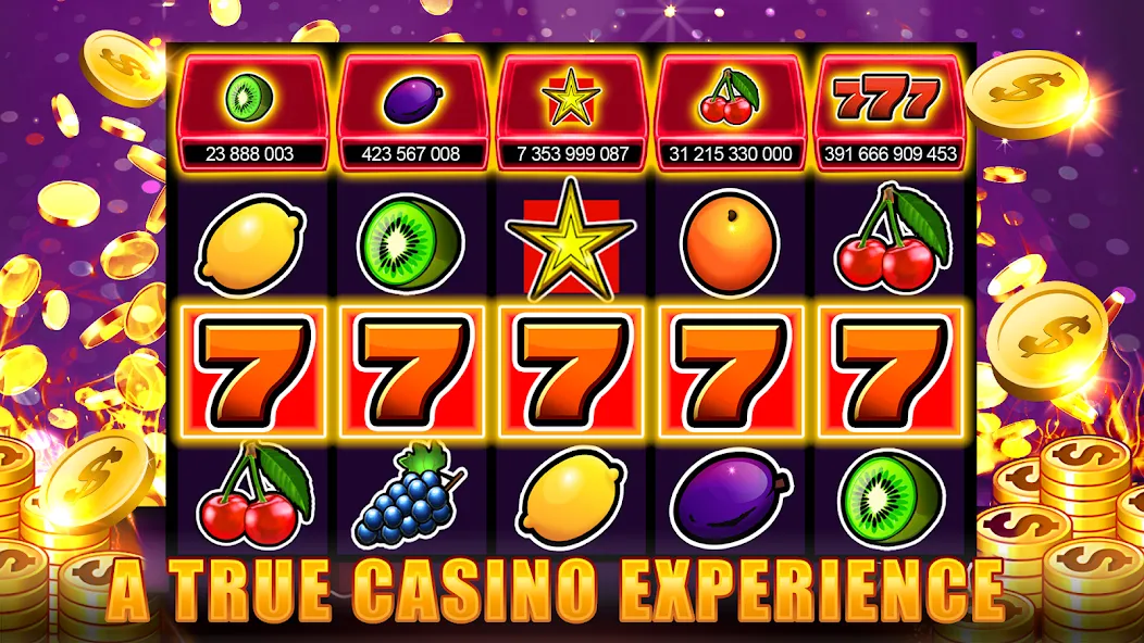 Slots 777 - Slot Machine Games  [МОД Много монет] Screenshot 1