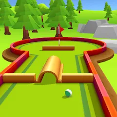 Скачать взломанную Mini Golf Game - Putt Putt 3D (Мини Гольф Челлендж)  [МОД Unlocked] - стабильная версия apk на Андроид