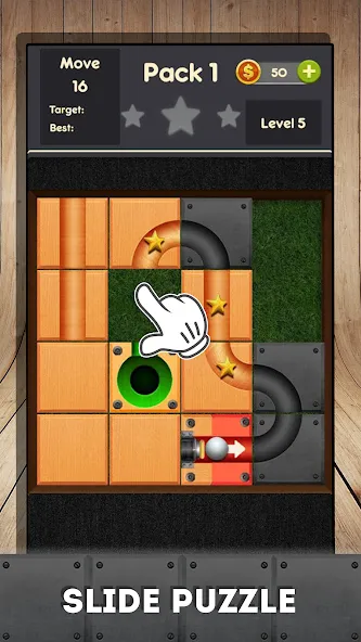 Rolling ball - slide puzzle  [МОД Menu] Screenshot 2