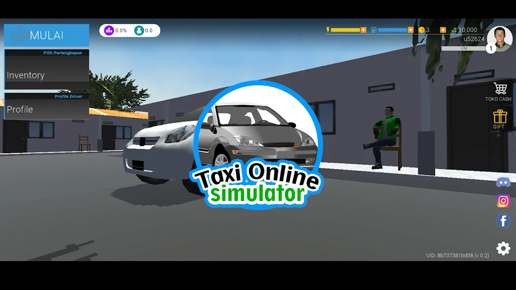 Taxi Online Simulator ID (Такси онлайн симулятор )  [МОД Много монет] Screenshot 1