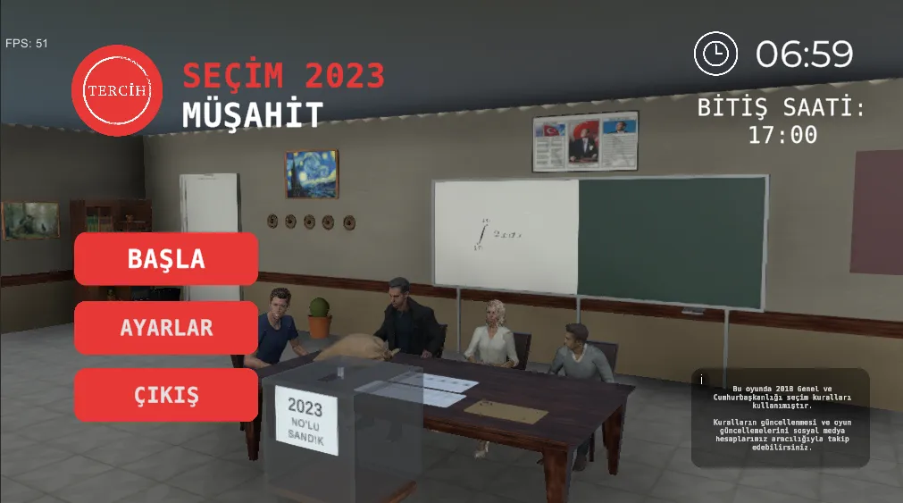 Seçim 2023 Müşahit oyunu  [МОД Все открыто] Screenshot 1