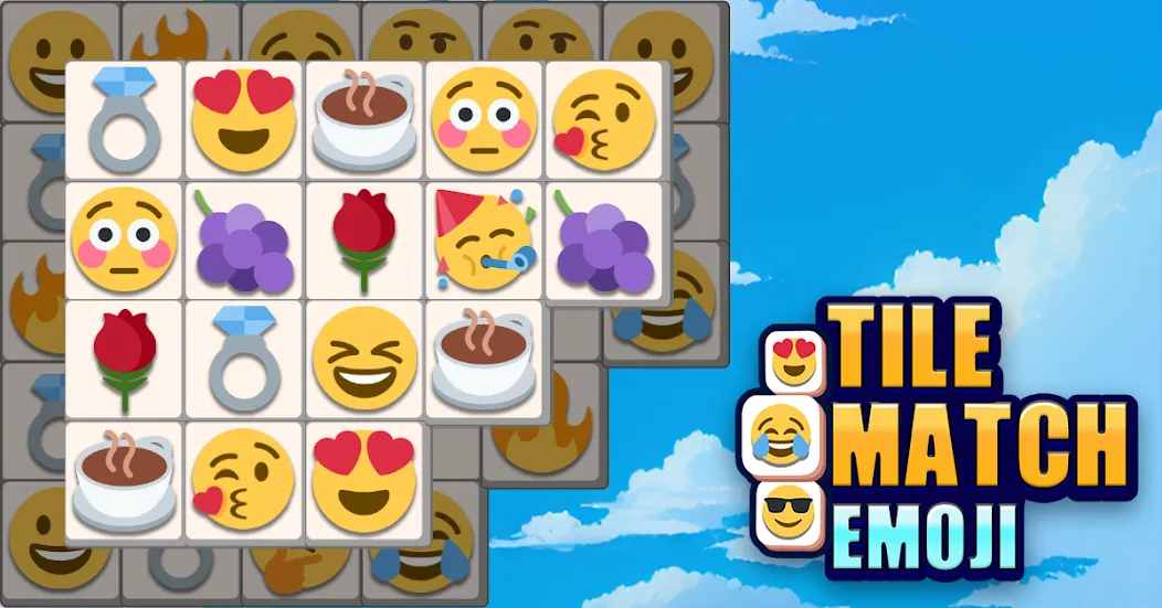 Tile Match Emoji -Triple Tile (Тил Матч Эмоджи)  [МОД Бесконечные деньги] Screenshot 1