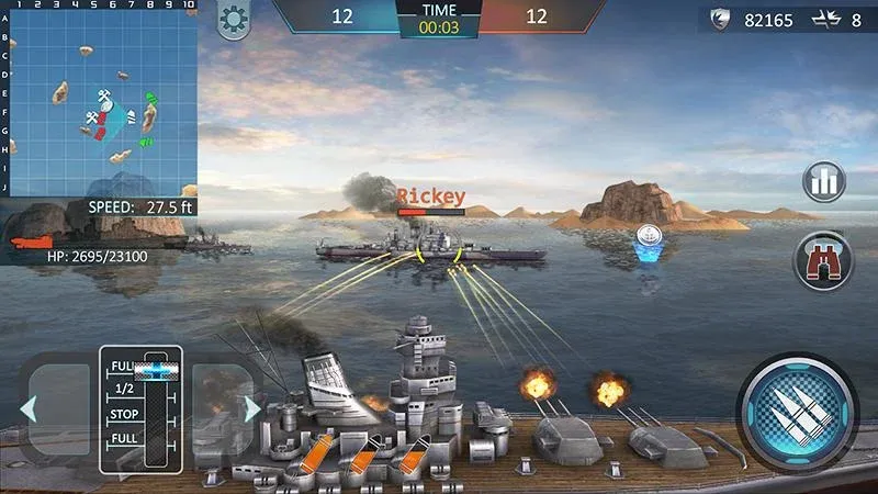 Warship Attack 3D  [МОД Unlimited Money] Screenshot 1