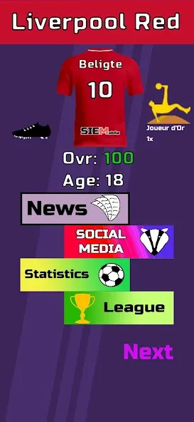 Football Career Sim (Футбольный Карьерный Симулятор)  [МОД Mega Pack] Screenshot 2