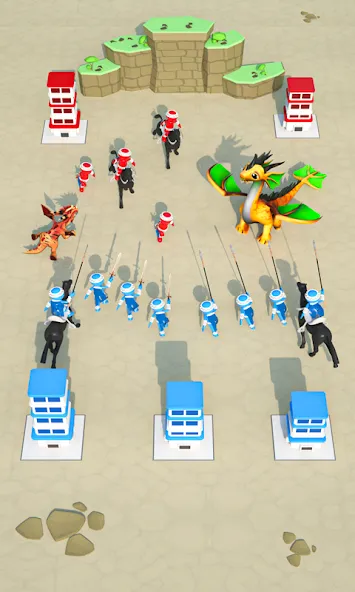 Merge And Conquer: Battle Game (Мердж энд Конкер)  [МОД Unlimited Money] Screenshot 1