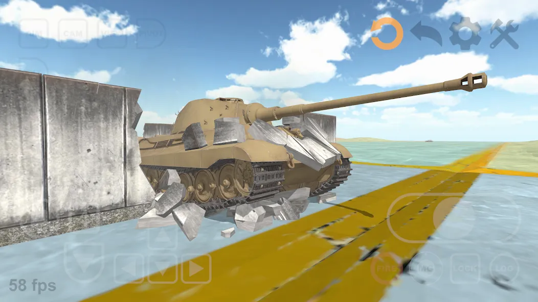 Tank Physics Mobile Vol.3  [МОД Menu] Screenshot 1