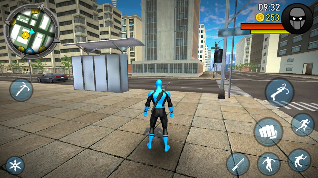 Blue Ninja : Superhero Game (Блу Ниндзя)  [МОД Бесконечные монеты] Screenshot 4