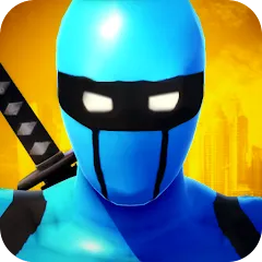 Скачать взломанную Blue Ninja : Superhero Game (Блу Ниндзя)  [МОД Бесконечные монеты] - последняя версия apk на Андроид