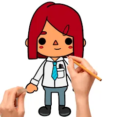 Скачать взломанную How to draw Toca  [МОД Много денег] - стабильная версия apk на Андроид