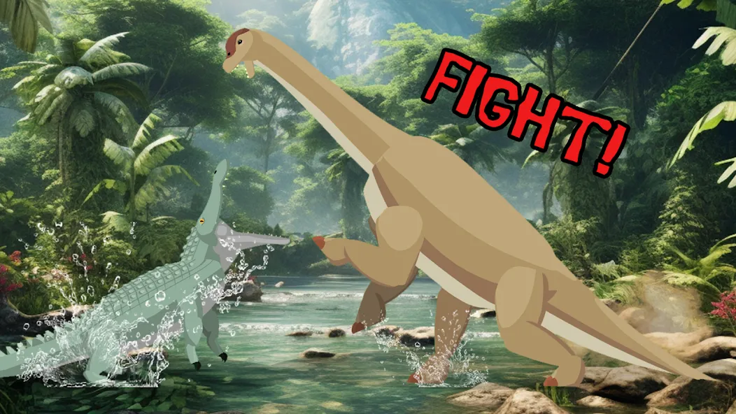 T-Rex Fights Dinosaurs  [МОД Меню] Screenshot 3