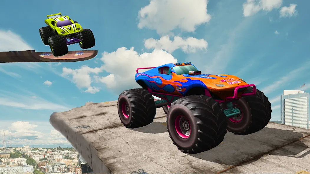 Monster Truck Car Game 3d (Монстр Трак Стант)  [МОД Mega Pack] Screenshot 1