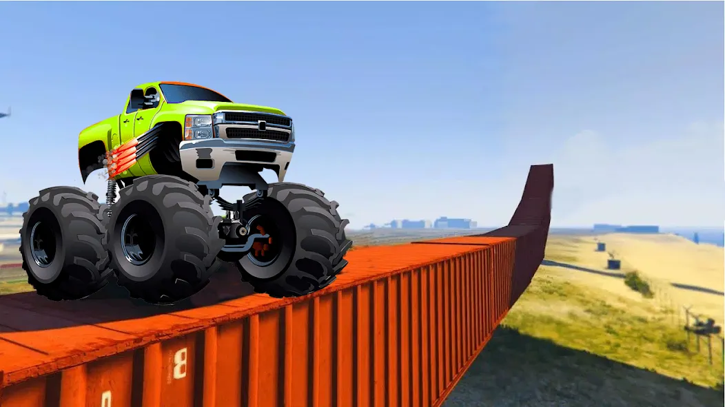 Monster Truck Car Game 3d (Монстр Трак Стант)  [МОД Mega Pack] Screenshot 3