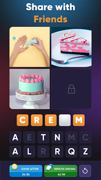 4 Pics 1 Word: Guessing Games  [МОД Mega Pack] Screenshot 3