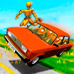 Взломанная VAZ Crash Test Simulator 2  [МОД Много денег] - последняя версия apk на Андроид