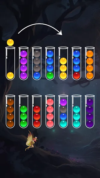 Ball Sort - Color Puzzle Game (Болл Сорт)  [МОД Mega Pack] Screenshot 1