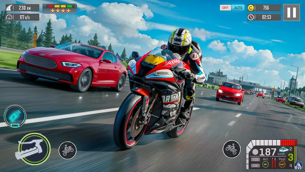 Moto Racing 3d Motorcycle Game (Дерт Байк Рейсинг 3Д)  [МОД Menu] Screenshot 1