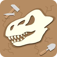 Взлом Dino Fossil Dig - Jurassic Adv (Дино Фоссил Диг)  [МОД Unlocked] - последняя версия apk на Андроид