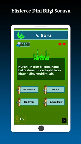 İslami Bilgi Yarışması  [МОД Много монет] Screenshot 2