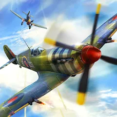 Взломанная Warplanes: WW2 Dogfight (Варплейнс)  [МОД Много монет] - полная версия apk на Андроид