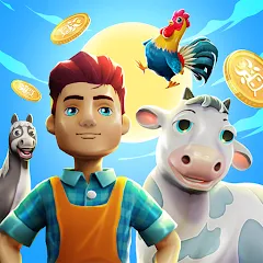 Взломанная CropBytes: A Crypto Farm Game (КропБайтс)  [МОД Много денег] - полная версия apk на Андроид