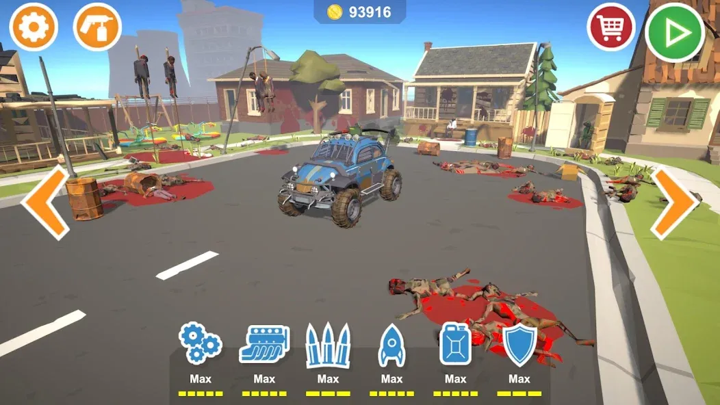 Zombie Cars Crush: Racing Die (Зомби Карс)  [МОД Много монет] Screenshot 1