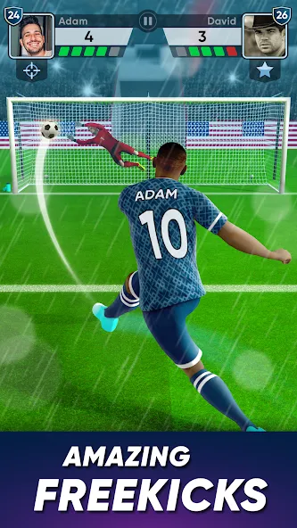 SOCCER Kicks - Stars Strike 24 (ФУТБОЛ Киксы)  [МОД Mega Pack] Screenshot 2