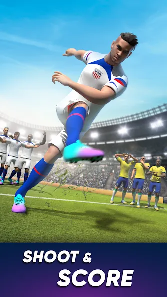 SOCCER Kicks - Stars Strike 24 (ФУТБОЛ Киксы)  [МОД Mega Pack] Screenshot 5