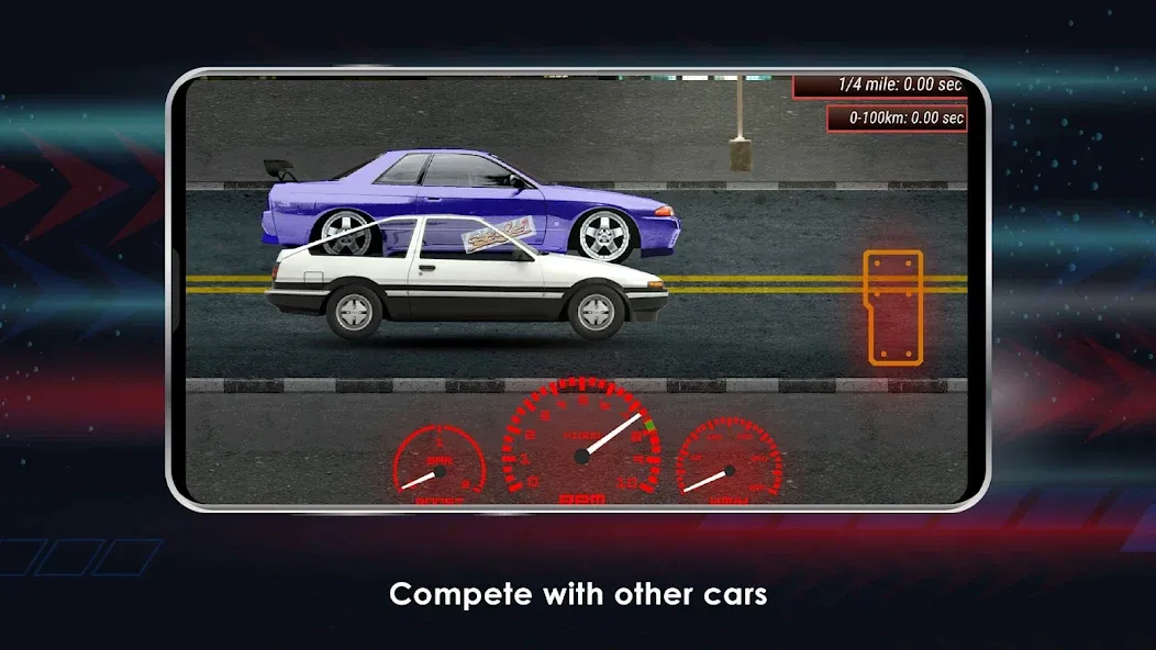 Japan Drag Racing (Драгрейсинг в Японии)  [МОД Много денег] Screenshot 3