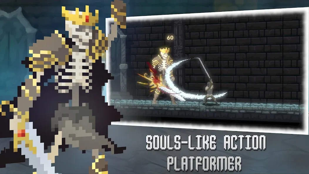 Deathblaze Action Platformer (Смертельное пламя Экшен Платформер)  [МОД Много монет] Screenshot 1