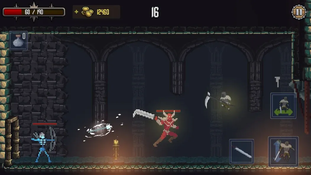 Deathblaze Action Platformer (Смертельное пламя Экшен Платформер)  [МОД Много монет] Screenshot 4