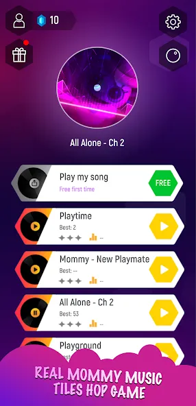 Mommy 3D Music Tiles Hop Game (Мамочка 3D Музыкальная Игра По Прогулкам Плитки)  [МОД Mega Pack] Screenshot 1